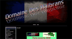 Desktop Screenshot of domaine-des-halbrans.com